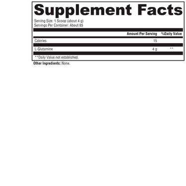L-Glutamine, 85 Servings